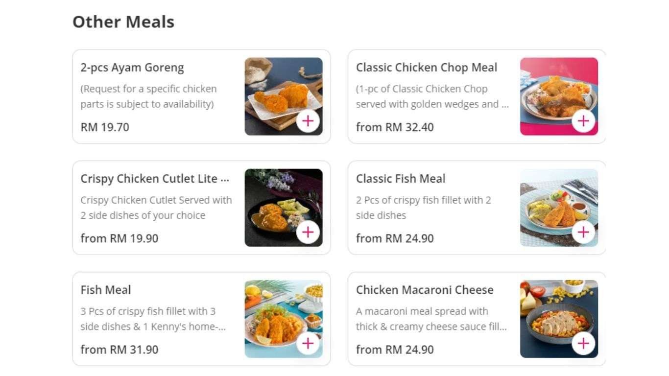 Kenny Rogers Roasters Malaysia Price Menu Updated