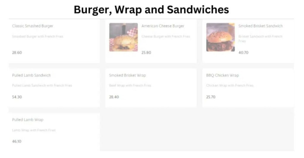 Burger, Wrap, and Sandwiches -min