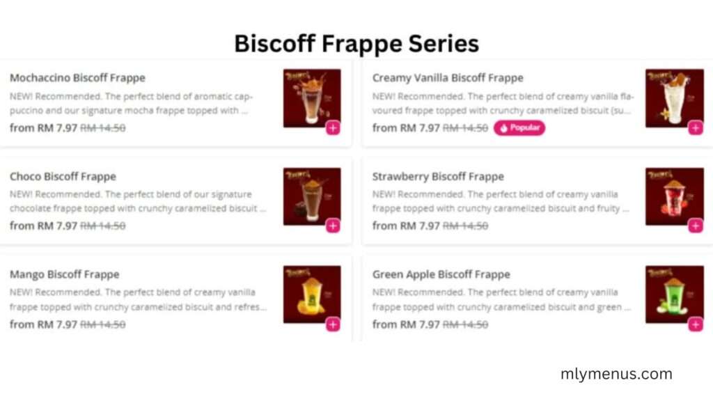 Biscoff Frappe Series mlymenus