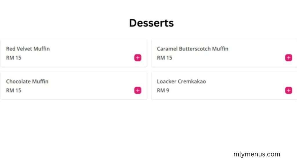 Desserts mlymenus