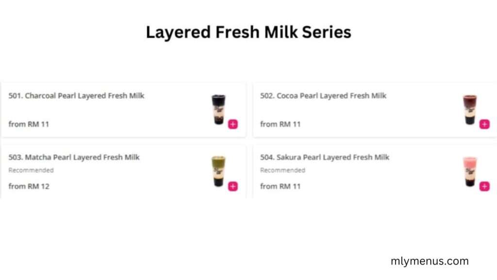 Layered Fresh Milk Series  mlymenus