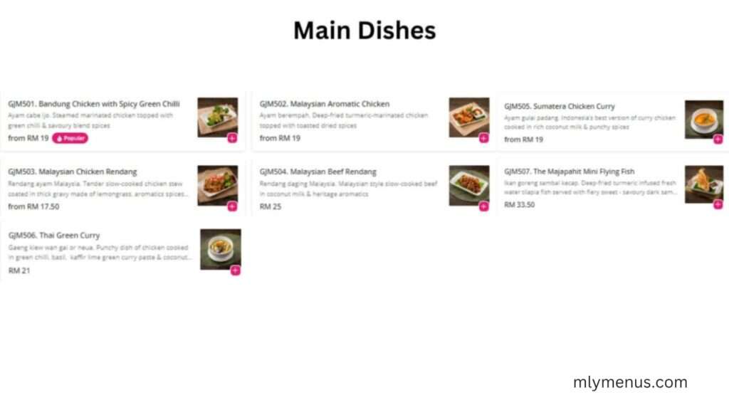 Main Dishes mlymenus