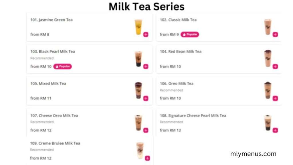 _Milk  tea Series  mlymenus