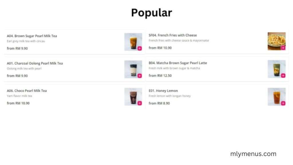 Popular mlymenus