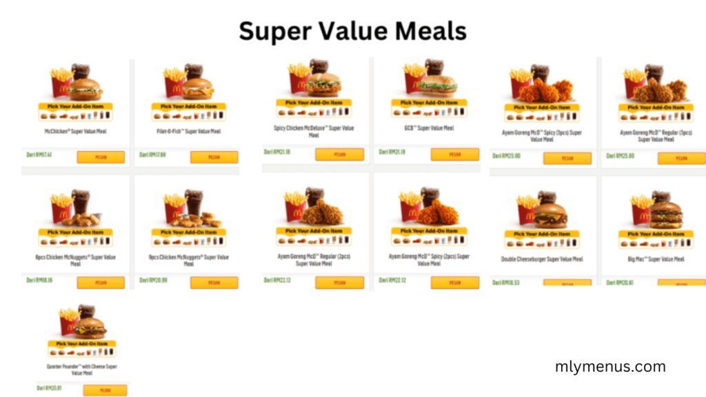 Super Value Meals