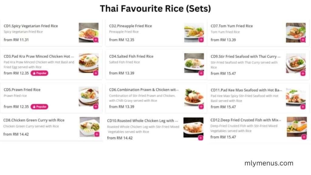Thai Favourite Rice (Sets)mlymenus