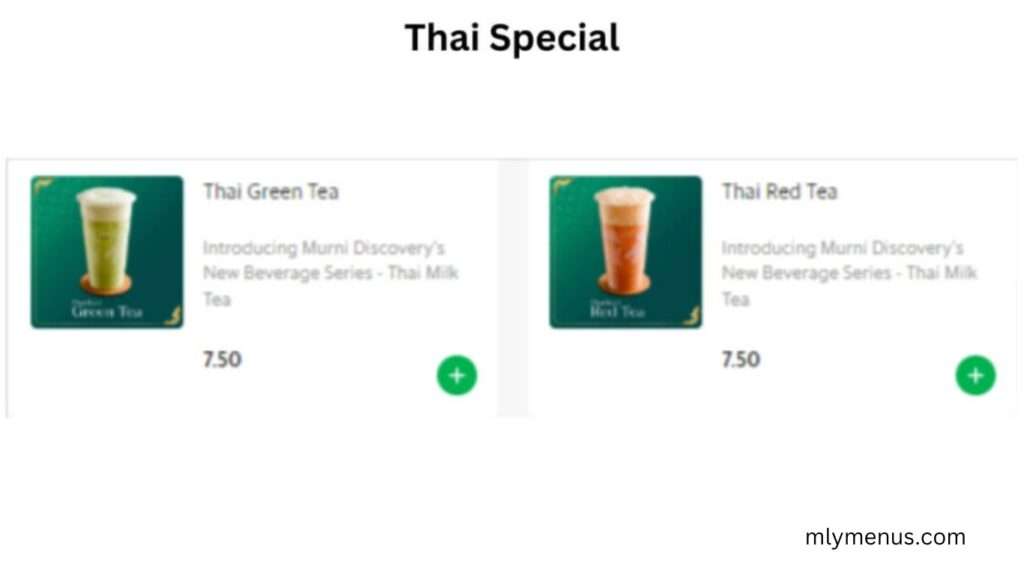 Thai Special mlymenus