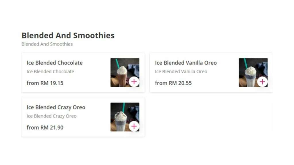 Blended And Smoothies Price