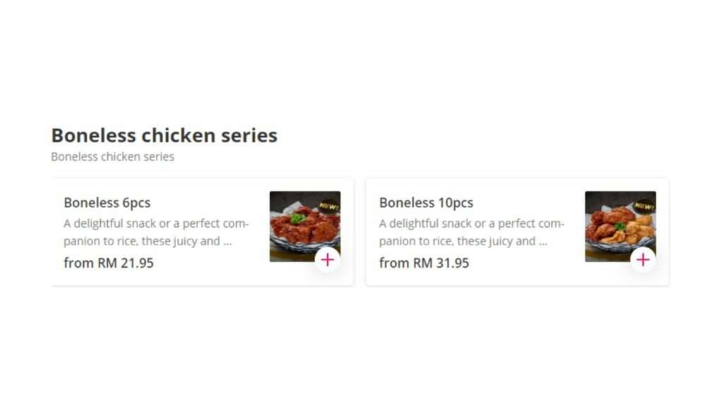 Boneless Chicken Series