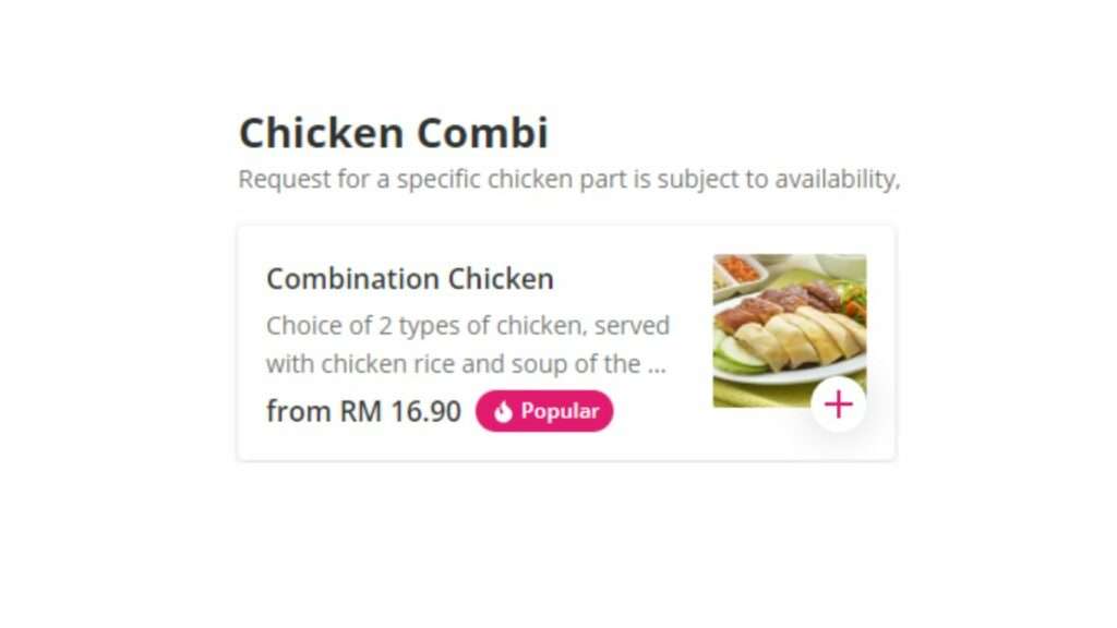 Chicken Combi Price