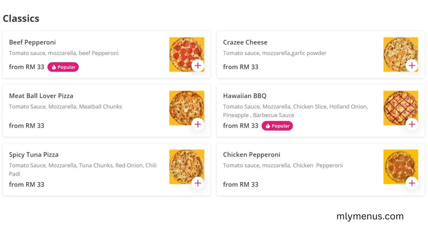 Miker Pizza Malaysia Prices & Menu (Updated 2024)