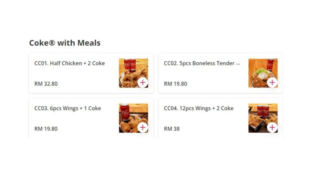 Coke With Meals Price