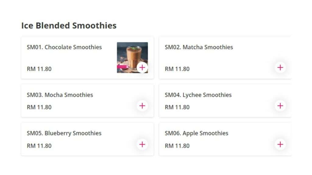 Ice Blended Smoothies