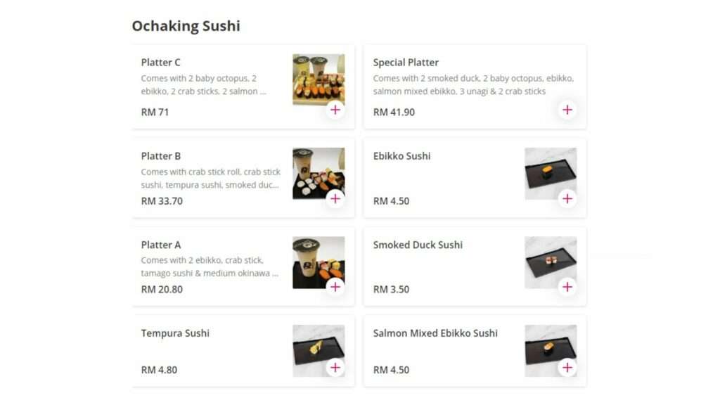 Ochaking Sushi Malaysia