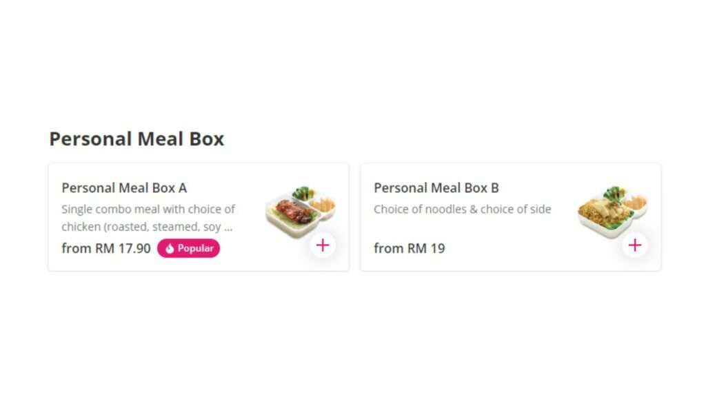 Personal Meal Box Restaurant