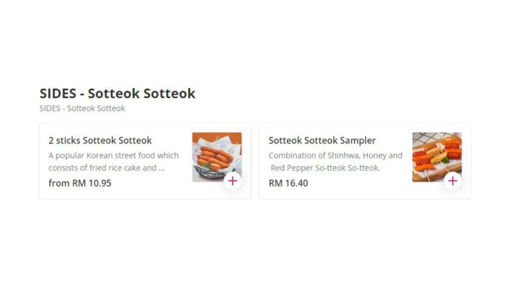 Sides - Sotteok Sotteok Price
