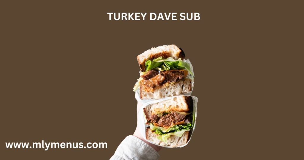 Turkey Dave deli sub in hand