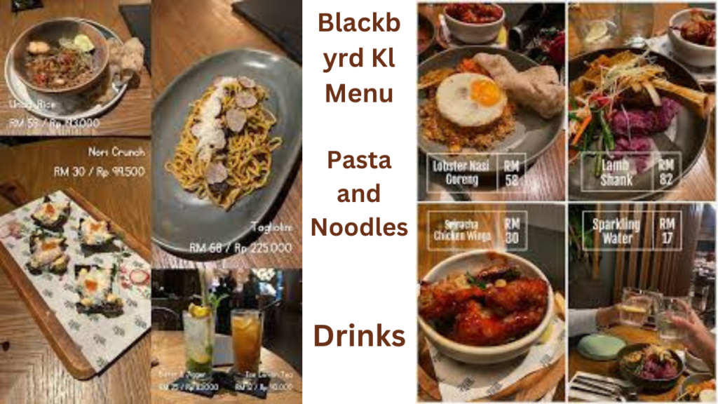 Pasta and Noodles Blackbyrd Kl Menu