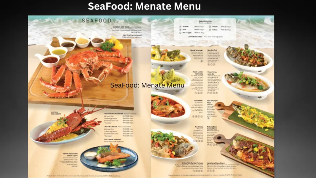 SeaFood Menate Menu