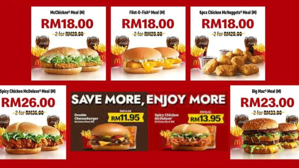 Burgers And Meals Mcdonald Menu Prices Malaysia 2022