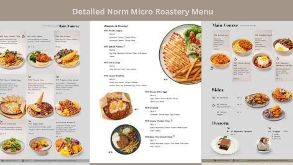 Detailed Norm Micro Roastery Menu