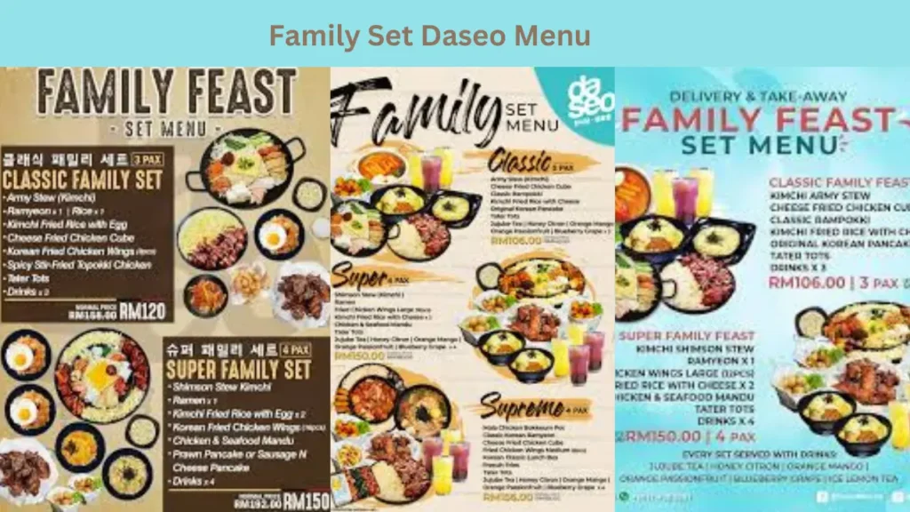 Family Set Daseo Menu