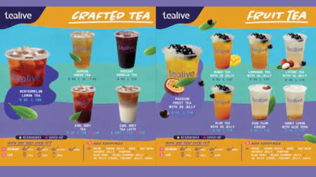 Fruit Teas Tealive Menu