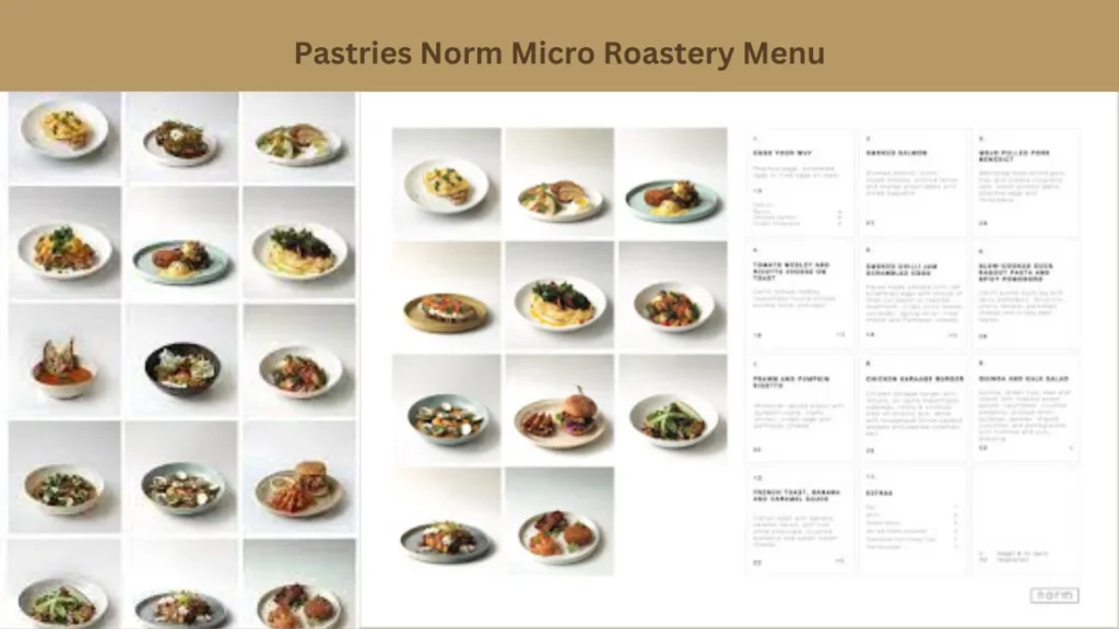 Pastries Norm Micro Roastery Menu