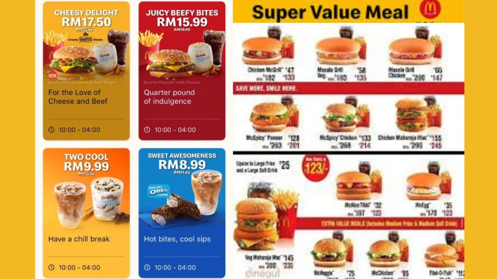 Value Meals and Combo Deals Mcdonald Menu Prices Malaysia 2022