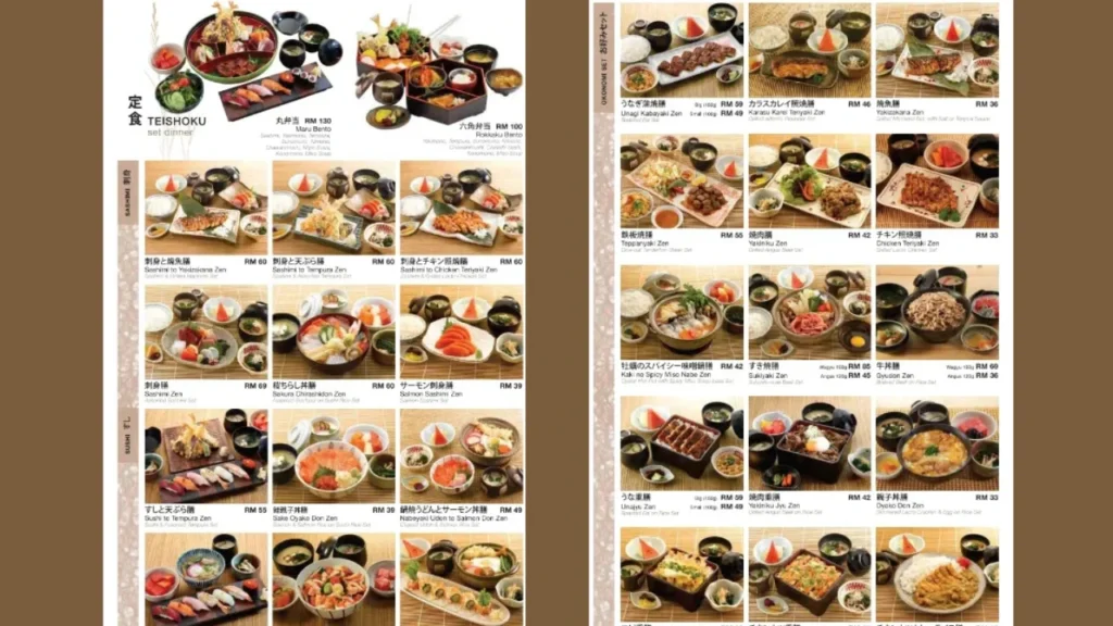 Bento Boxes Rakuzen Menu