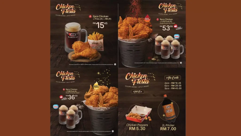 Chicken A&W Menu Malaysia