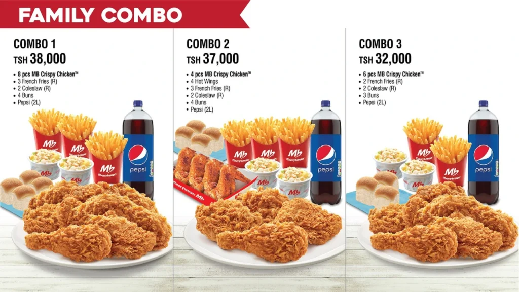 Combos Menu Marrybrown