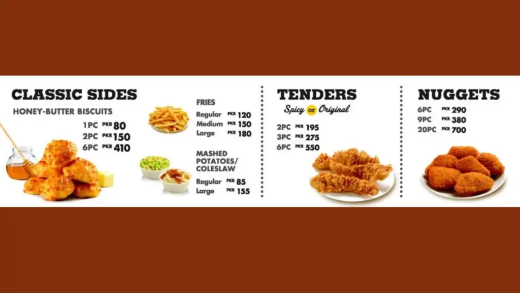 Signature Sides Texas Chicken Menu Price