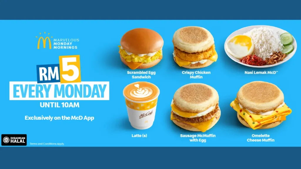 Egg McMuffin McD Breakfast Menu