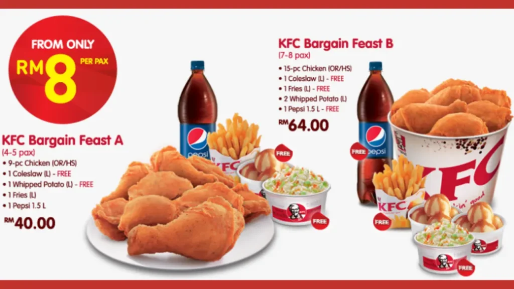 Family Buckets KFC Menu Malaysia