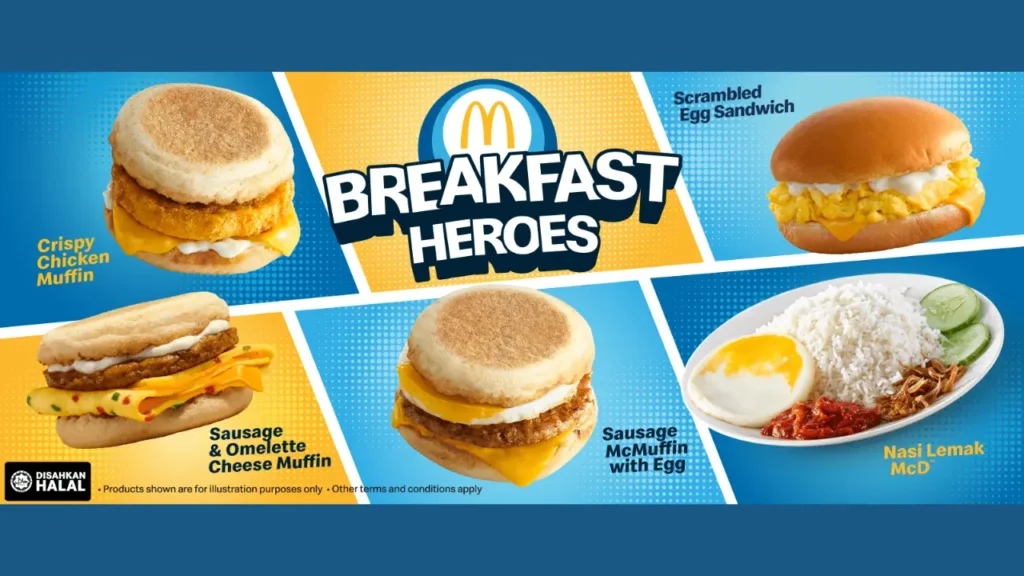 McGriddles McD Breakfast Menu