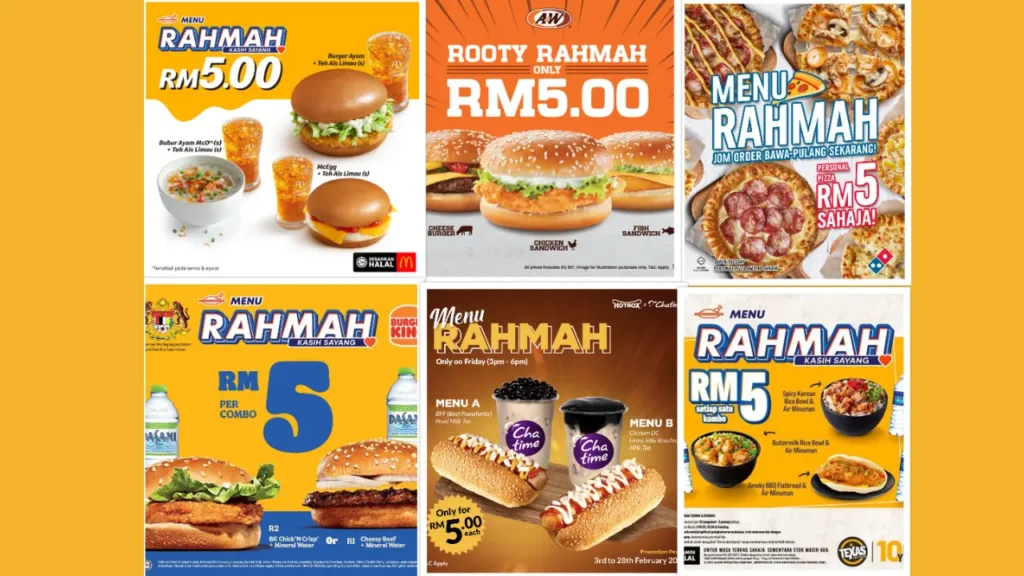 Detailed Menu Rahmah