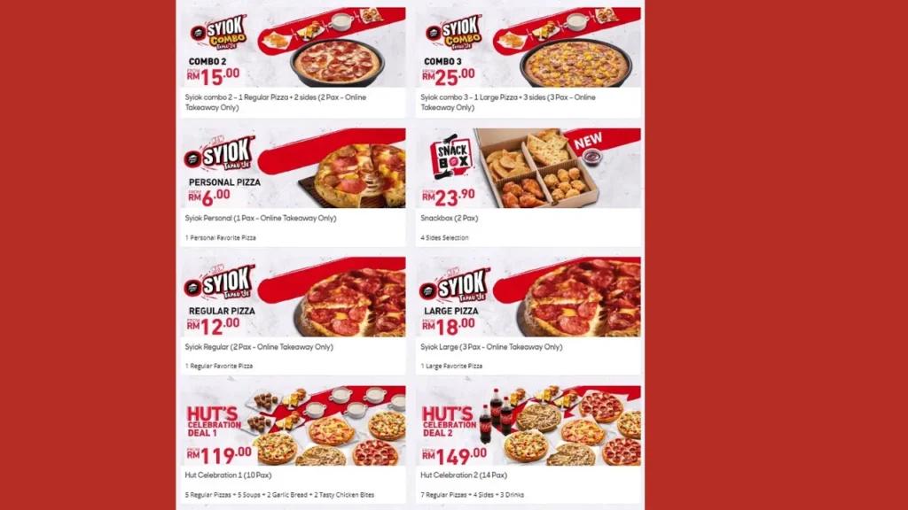 Specialty Pizzas Pizza Hut Menu Malaysia