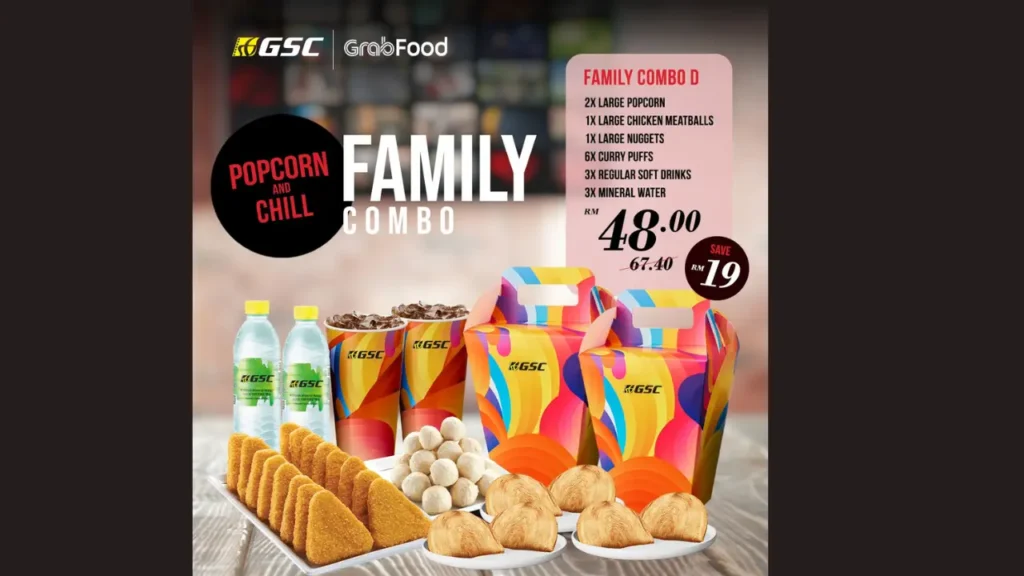 Families and Large Groups GSC Food Menu Price