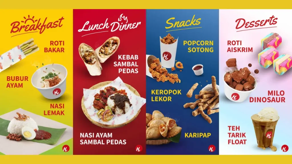 Main Items Kejap Food Menu