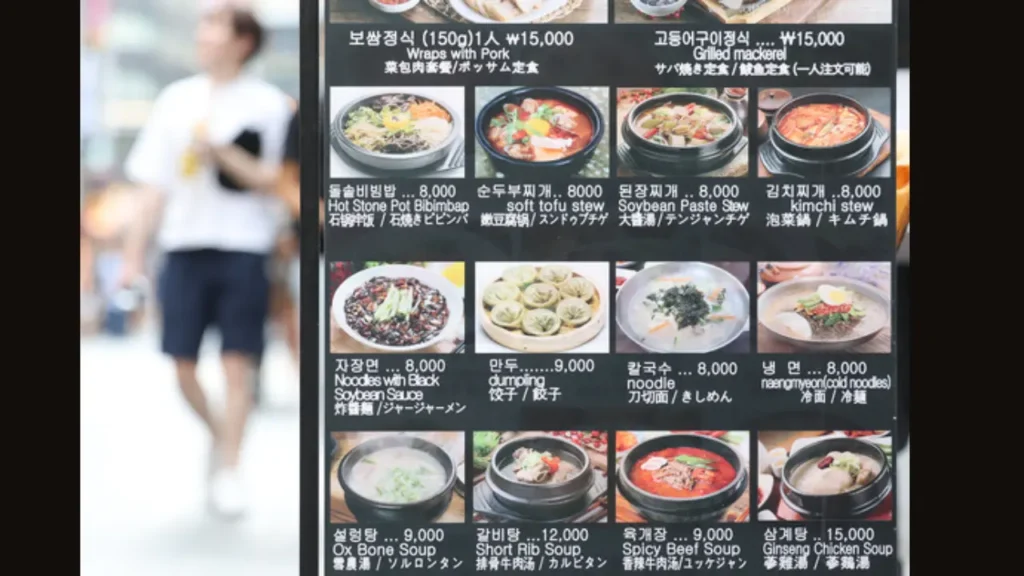 Meat and Seafood Food Price in Korea