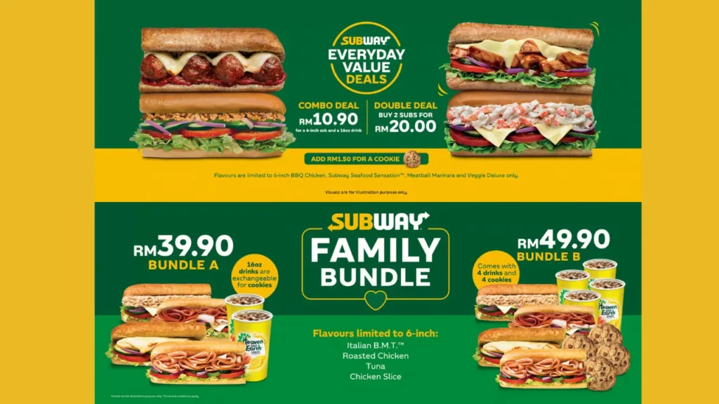 Meal Deals Subway Menu Prices