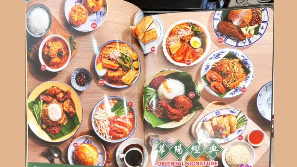 Oriental Kopi Menu Price