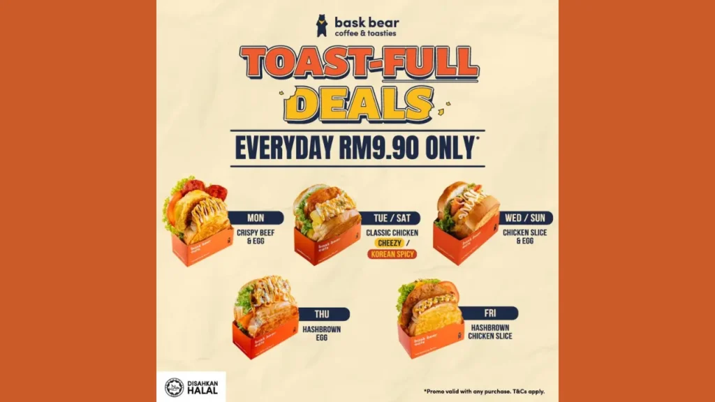 Toasties Bask Bear Menu Price