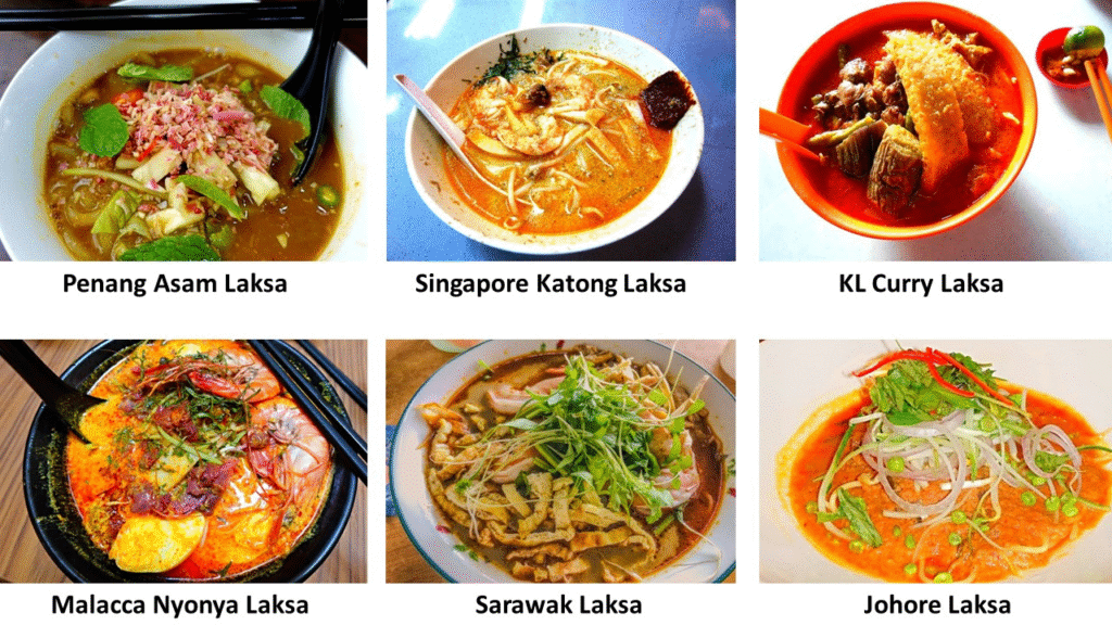 Variety of Dishes Petaling Street Food