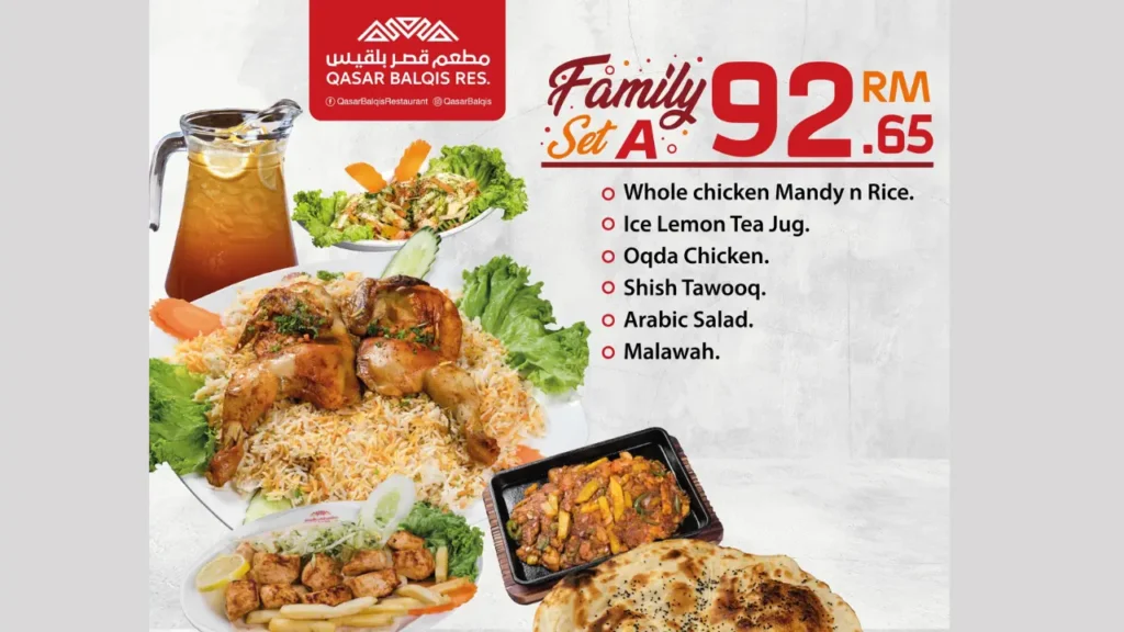 Bread and Side Delights Balqis Restaurant Menu