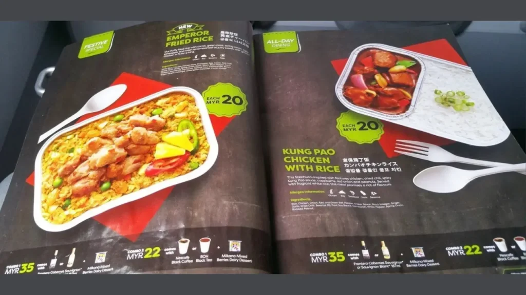 Vegetarian and Special Meal Options AirAsia Food Menu Price