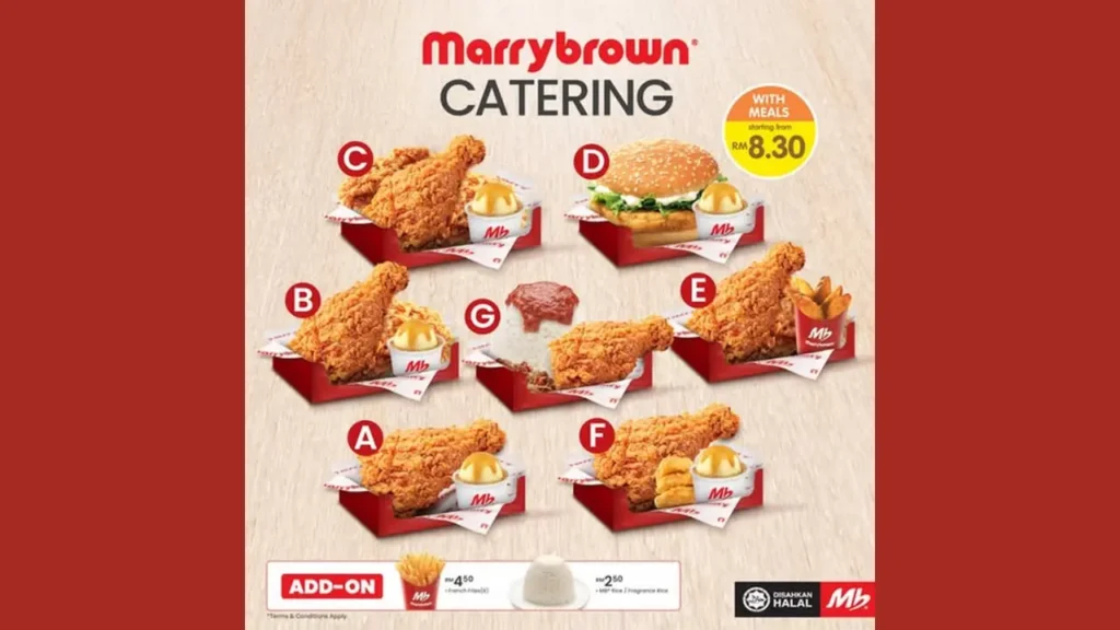 Crispy Chicken Choices Marrybrown Menu 2025