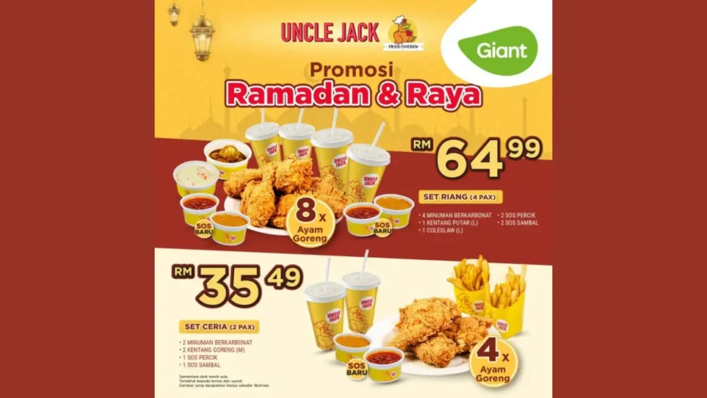 Popular Fried Chicken Meals Uncle Jack Menu 2025