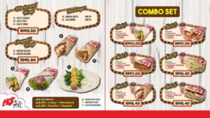 Types of Wraps Hot and Roll Menu